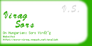 virag sors business card
